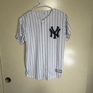 Genuine Merchandise MLB White Pinstripe Jersey